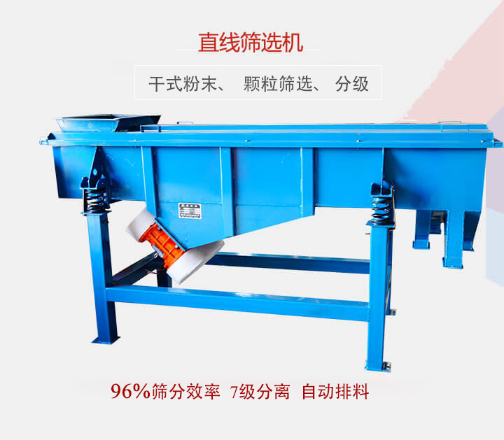 直線篩選機(jī)用于篩選、分級各種粉末、顆粒