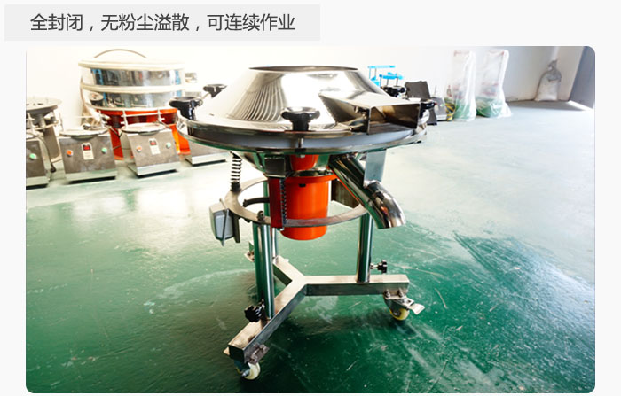 采用全封閉，無粉塵溢散，可連續(xù)作業(yè)。